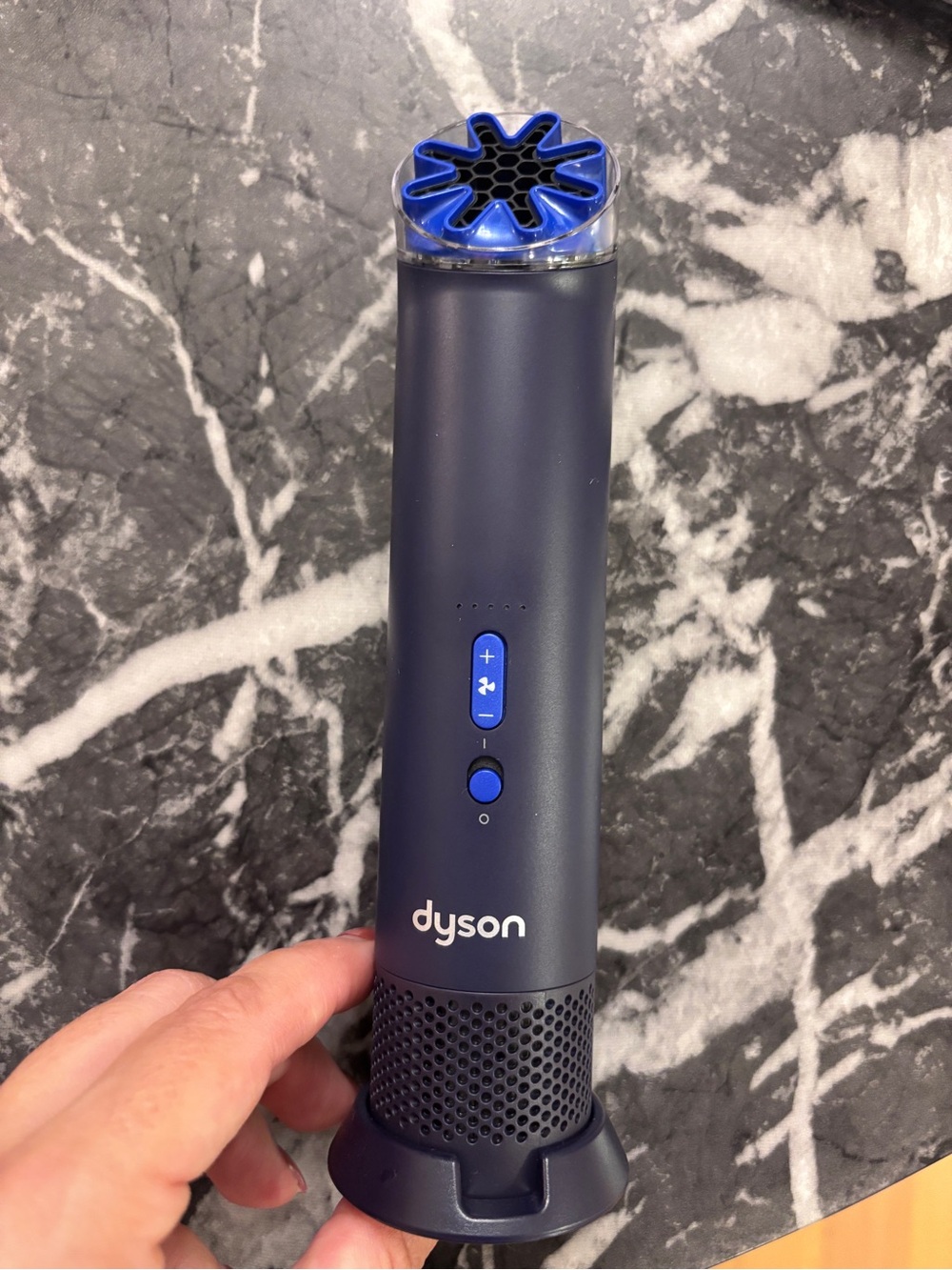 Dyson HushJet Mini Cool Portable Handheld Desk Fan Ink/Cobalt Blue